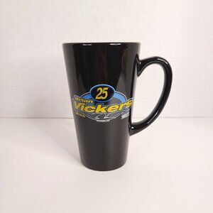 Nascar Brian Vickers 25 Ceramic Tall Black Coffee Mug - New